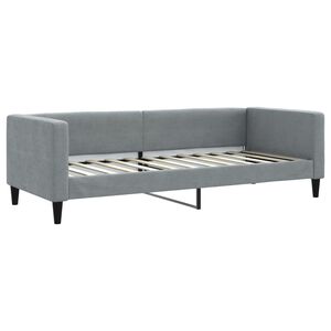 vidaXL Letto da Giorno Grigio Chiaro 80x200 cm in Tessuto