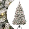 vidaXL Albero di Natale artificiale 210 cm 300 LED Bianco caldo