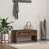 vidaXL Panca per ingresso con cuscino Legno vecchio 83 x 38 x 40 cm