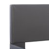 vidaXL Giroletto con LED Grigio in Similpelle 160x200 cm
