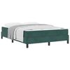 vidaXL Letto a molle con materasso Verde Scuro 160 x 210 cm Tessuto