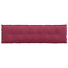 vidaXL Cuscino per Schiena Rosso Vino 180 x 50 cm Tessuto in Cords