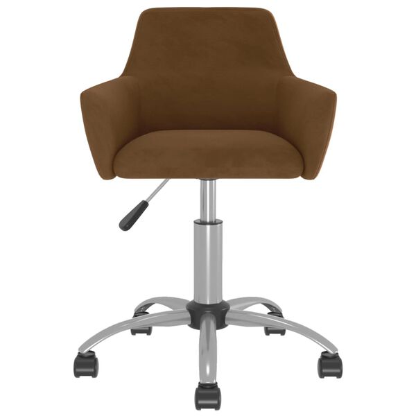 vidaXL Sedie da Pranzo Girevoli 2 pz Marroni in Velluto