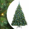 vidaXL Albero di Natale artificiale con 300 LED Verde 180 cm PE e PVC