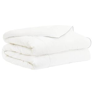 vidaXL Piumone 220x240 cm Estate 200 GSM Lana Australiana Bianco