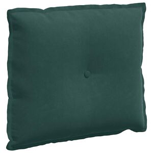 vidaXL Cuscino per Schiena Verde Scuro 60 x 50 cm Tessuto in Cords