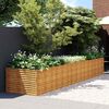 vidaXL Fioriera Rialzata da Giardino 479x100x69 cm in Acciaio Corten