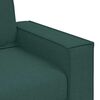 vidaXL Divano Verde Scuro 220 x 78 x 84 cm Tessuto