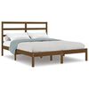 vidaXL Giroletto senza Materasso Ambrato 160x200 cm in Legno di Pino