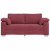 vidaXL Divano Rosso Vino 180 x 77 x 82 cm Tessuto