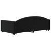 vidaXL Divano Letto Estraibile con Cassetti Nero 90x200 cm in Velluto