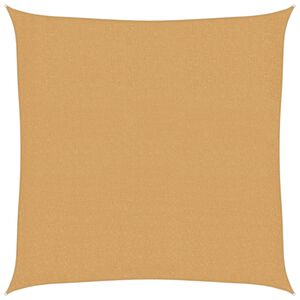vidaXL Vela Parasole 160 g/m&sup2; Quadrata Sabbia 2,5x2,5 m in HDPE