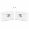 vidaXL Credenza con cassetto Bianco 100 x 30 x 65,6 Legno multistrato