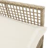 vidaXL Sedia da Giardino 2 pcs Beige 53 x 60 x 85cm polyrattan