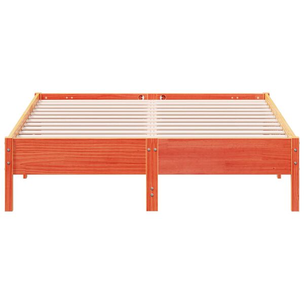 vidaXL Letto senza Materasso Marrone Cera 160x200 cm in Legno di Pino