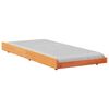 vidaXL Struttura del letto Marrone 90 x 200 cm Legno massello di pino