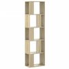 vidaXL Libreria 5 Ripiani Rovere Sonoma 45x23,5x162,5cm Multistrato