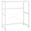 vidaXL Struttura per Lavabo da Bagno Bianca 79x38x83 cm in Ferro