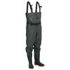 vidaXL Wader con Stivali e Cintura Verde Scuro Taglia 43