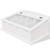 vidaXL Portaposate in MDF Bianco in Stile Barocco
