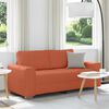 vidaXL Divano Divanetto Rosso Arancione 180x77x82 cm Tessuto Velluto a Coste