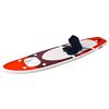 vidaXL Set Tavola da SUP Gonfiabile Rosso 300x76x10 cm