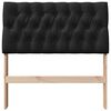 vidaXL Testiera imbottita Nero 90 cm Pino massello