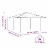 vidaXL Tenda Gazebo Verde 395 x 395 x 251 cm Tessuto