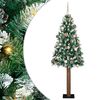 vidaXL Albero di Natale snodato con 300 LED con supporto Verde 180 cm