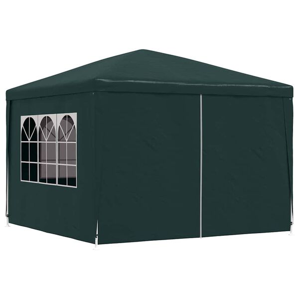vidaXL Tenda per Feste 3x3 m Verde