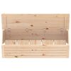 vidaXL Contenitore Portaoggetti 109x36,5x33 cm Legno Massello Pino