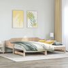 vidaXL Divano Letto con Letto Estraibile 90x190 cm Legno Massello Pino