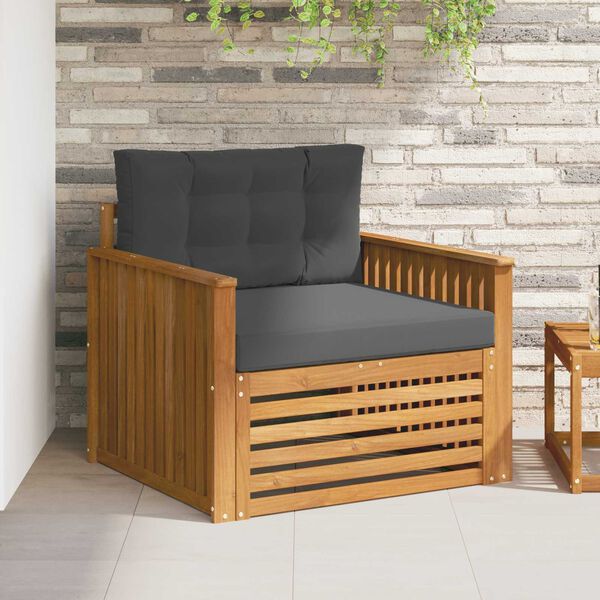 vidaXL Set di divani da esterno Legno di Acacia Massello e Poliestere