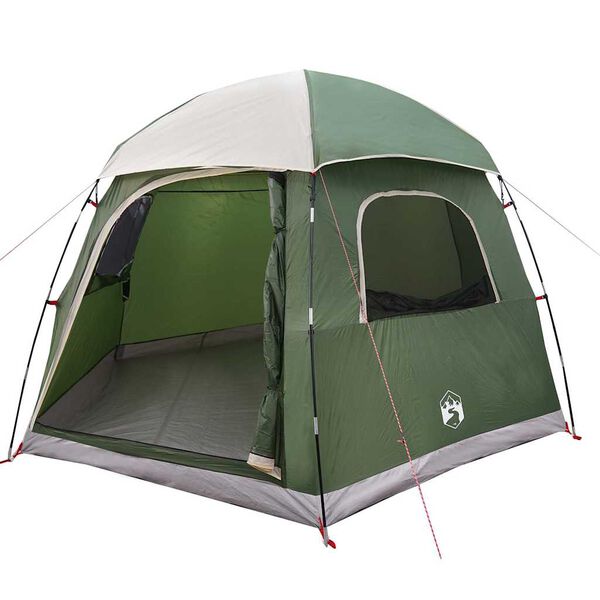 vidaXL Tenda Familiare Igloo per 6 Persone Verde Impermeabile
