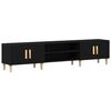 vidaXL Mobile TV Rovere Nero 180 x 31,5 x 40 cm Legno multistrato