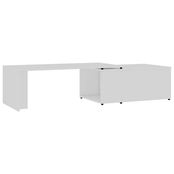 vidaXL Tavolino da Salotto Bianco 150x50x35 cm in Legno Multistrato