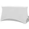 vidaXL Fodere Elasticizzate per Tavolo 2 pz 243x76x74 cm Bianche