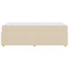 vidaXL Struttura del letto con materasso Crema 80 x 200 cm Tessuto