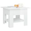 vidaXL Tavolino da Salotto Bianco Lucido 55x55x42 cm Legno Multistrato