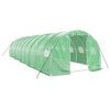 vidaXL Serra con Telaio in Acciaio Verde 30 m&sup2; 10x3x2 m