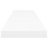 vidaXL Scaffali a Parete 2 pz Bianchi 120x23,5x3,8 cm in MDF