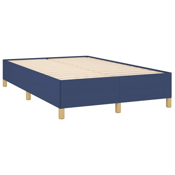 vidaXL Giroletto senza Materasso Blu 120x190 cm in Tessuto