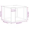 vidaXL Tavolino da salotto Rovere Nero 40 x 40 x 30 cm