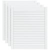 vidaXL Ante a Lamelle 4 pz Bianche 69x59,4 cm in Legno di Pino