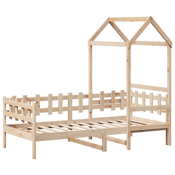 vidaXL Dormeuse con Tetto 80x200 cm in Legno Massello di Pino