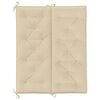 vidaXL Cuscino per Panca Beige 120x(50+50)x7 cm in Tessuto Oxford
