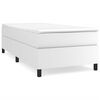 vidaXL Struttura Letto a Rete a Molle Bianco 90x200 cm in Similpelle
