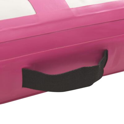 vidaXL Tappetino Ginnastica Gonfiabile con Pompa 60x100x15 cm PVC Rosa