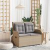 vidaXL Panchina da giardino Beige polyrattan