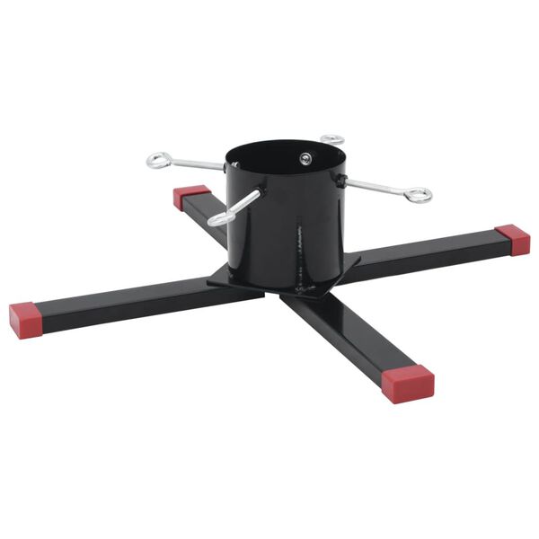 vidaXL Supporto per Albero di Natale Nero 61x61x15,5 cm
